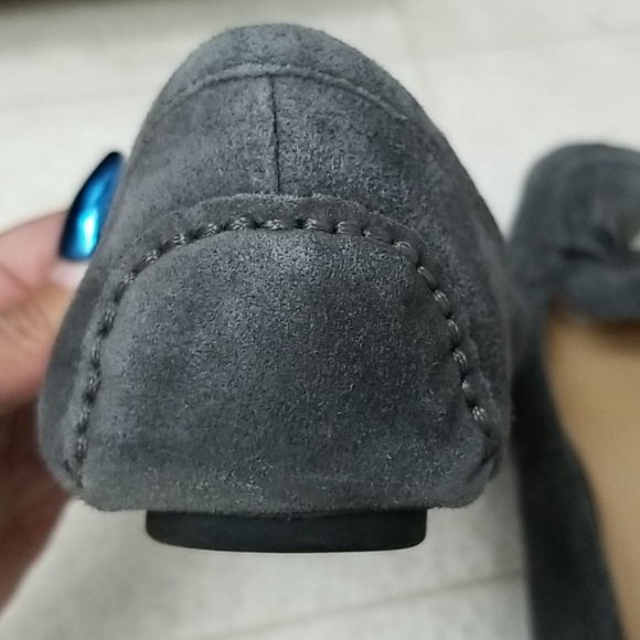 MICHAEL KORS suede loafers MK ballet flats grey - Picture 6 of 11